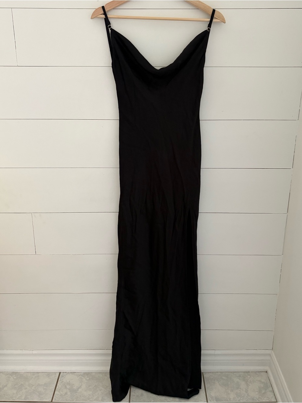 Meshki Jade Cowl Neck Backless Maxi Dress